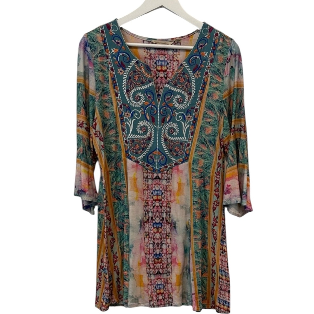 Soft Surroundings Multicolored Patterned Tunic - image 1